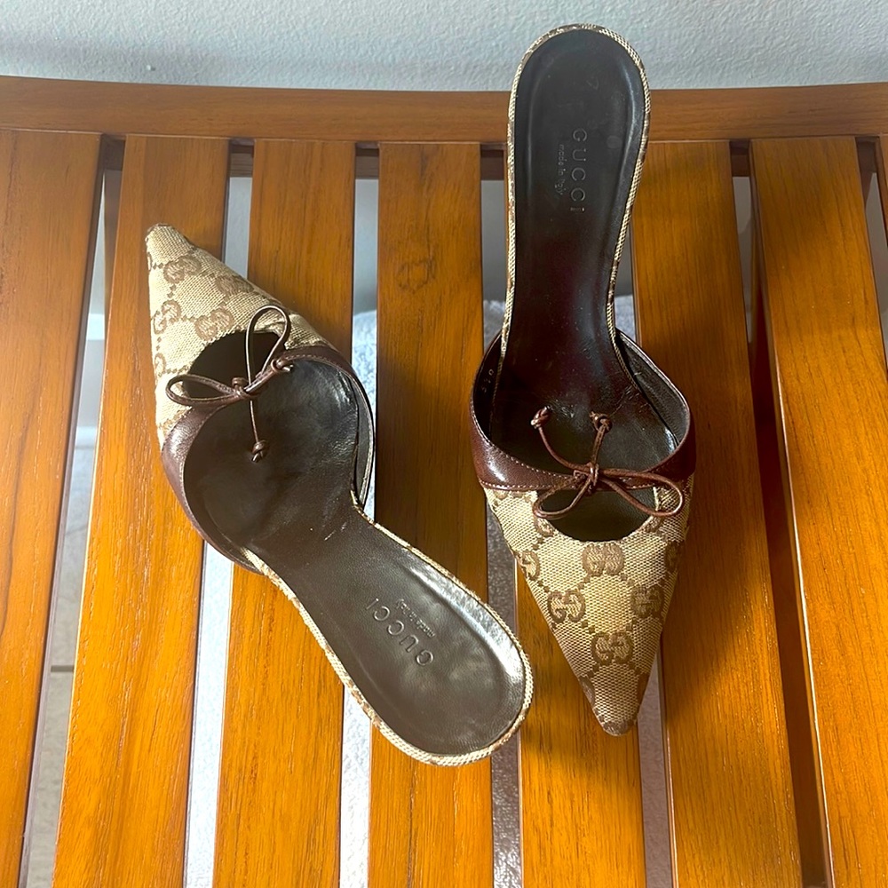 Gucci kitten heel sandals